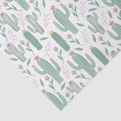 サボテンの植物模様 薄葉紙 (詳細)