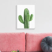サボテンの植物画 - 静物画イラスト キャンバスプリント (インサイチュ (リビング))