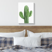 サボテンの植物画 - 静物画イラスト キャンバスプリント (インサイチュ (寝室))