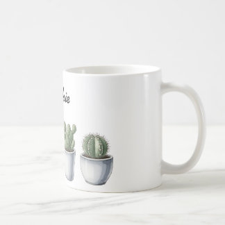 サボテンの水彩マグカップ コーヒーマグカップ