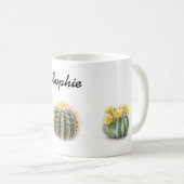 サボテンの水彩画 コーヒーマグカップ (正面右)