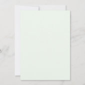サボテンの水彩画 ベビーシャワー サンキューカード (裏面)