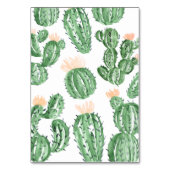 サボテンの水気が多い結婚式のテーブル数カード テーブルナンバー (裏面)