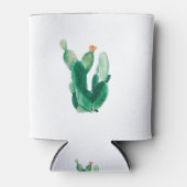 サボテンの水色 缶クーラー (正面)