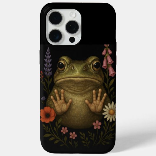サボテンの砂漠のヒキガエル携帯ケース Case-Mate iPhoneケース (裏面)