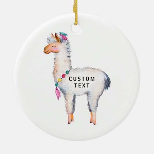 サボテンの砂漠家族の初めてのクリスマスのオーナメント セラミックオーナメント (裏面)