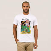 サボテンの種の包みのラベル Tシャツ (正面フル)