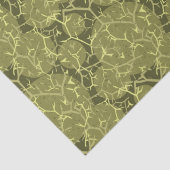 サボテンの緑の抽象芸術パターン 薄葉紙 (詳細)