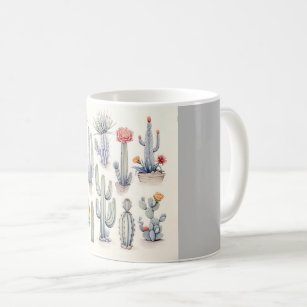 サボテンの花たち コーヒーマグカップ