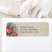 サボテンの花のアートワーク ラベル (インサイチュ)