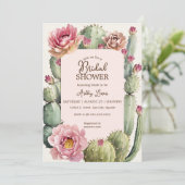 サボテンの花のフィエスタ ブライダル ボヘミアンの夢 招待状 (スタンド正面)