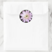 サボテンの花の丸いシール ラウンドシール (バッグ)