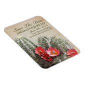 サボテンの花の日付を保存 マグネット (右側)