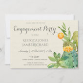 サボテンの花園でプロポーズ 招待状 (正面)