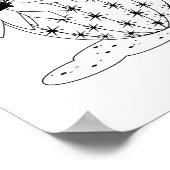 サボテンの花色ページ ポスター (角)