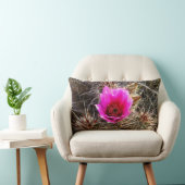 サボテンの花（とげのある梨）ワイルドフラワー ランバークッション (椅子)