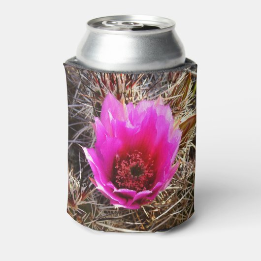 サボテンの花（とげのある梨）ワイルドフラワー 缶クーラー (缶裏面)