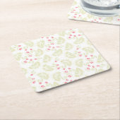 サボテンの花 スクエアペーパーコースター (アングル)