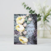 サボテンの花 デジタルインク ポストカード (スタンド正面)