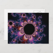 サボテンの花 – フラクタル葉書 ポストカード (正面/裏面)