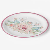 サボテンの花 ペーパープレート (アングル)