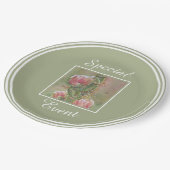 サボテンの花 ペーパープレート (アングル)