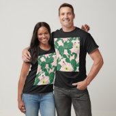 サボテンの花：水絵画色の Tシャツ (ユニセックス)