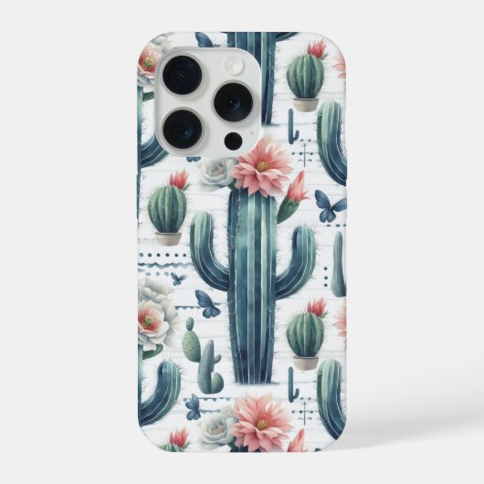 サボテンの花 iPhoneケース (裏面)