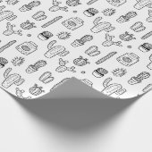 サボテンの贈り物包装紙 ラッピングペーパー (角)