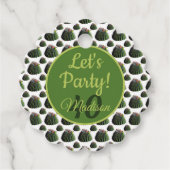 サボテンの贈り物/メッセージカード フェイバータグ (正面)