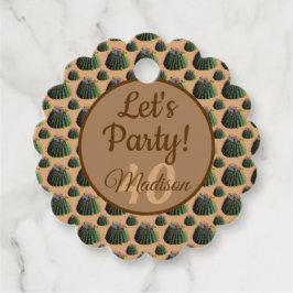 サボテンの贈り物/メッセージカード フェイバータグ