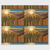 サボテンの踊り ラッピングペーパー (フラット)