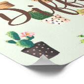 サボテンの違うプリントポスター ポスター (角)