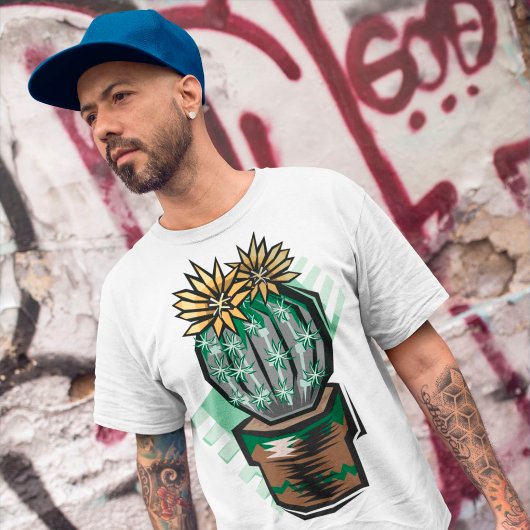 サボテンの鉢植え Tシャツ