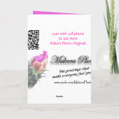 サボテンの開花はあらゆる大事な行事のためにGetWellカスタマイズ カード (裏面)