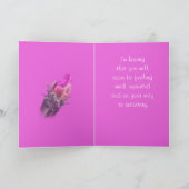 サボテンの開花はあらゆる大事な行事のためにGetWellカスタマイズ カード (内部)