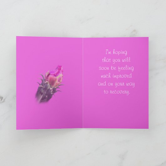 サボテンの開花はあらゆる大事な行事のためにGetWellカスタマイズ カード (内部)