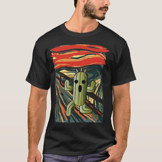 サボテンの雄叫び家族 Tシャツ (正面)