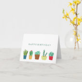 サボテンの集団 カード (黄色い花)