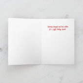 サボテンの雪だるまの折りたたみ式ホリデーカード（5 x 7） シーズンカード (内部)