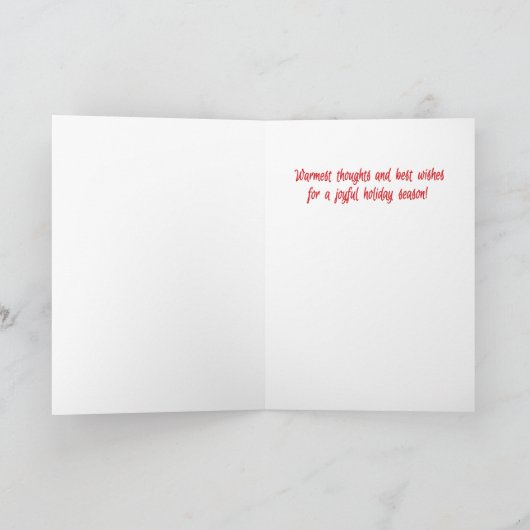 サボテンの雪だるま折り畳み式ホリデーカード(5 x 7) シーズンカード (内部)