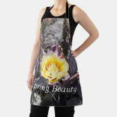 サボテンの黄色い花の春 エプロン (インサイチュ)