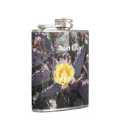 サボテンの黄色い花の春 フラスク (右)