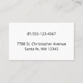 サボテンの黄色い花の春 名刺 (裏面)