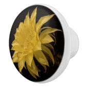 サボテンの黄色い花の開花 セラミックノブ (右)