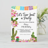 サボテンの30歳誕生日パーティー招待状 招待状 (スタンド正面)