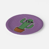 サボテンのbandidoの忍者によって覆われる卑劣な強盗 ペーパープレート (アングル)