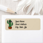 サボテンのbandidoの忍者によって覆われる卑劣な強盗 ラベル (インサイチュ)