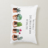 サボテンはあなたのお気に入りの引用文、歌を吸う アクセントクッション (裏面(縦))