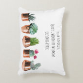 サボテンはあなたのお気に入りの引用文、歌を吸う アクセントクッション (正面(垂直))